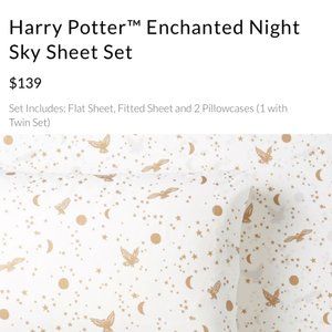 Harry Potter Enchanted Night Queen Sheet Set -- Fitted and Flat Sheet Only